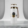 White 750ml stainless steel water bottle