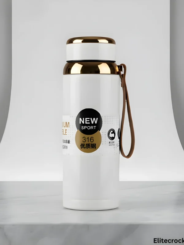 White Stainless Steel Bottle White 750ml stainless steel water bottle