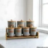 Kitchen Canister Set Kitchen canister set on white background