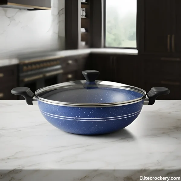SK Non Stick 16 Piece Set SK Non Stick 16 Piece Set blue color