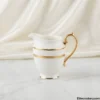 Parsachi Creamer Pitcher Parsachi Porcelain Creamer Milk Pitcher with Gold Handle
