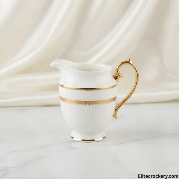 Parsachi Creamer Pitcher Parsachi Porcelain Creamer Milk Pitcher with Gold Handle