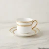Parsachi Gold Teacup Saucer Parsachi Dinner Set Gold Trim Teacup and Saucer