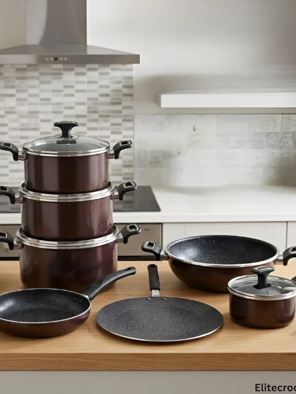 Mango Decor 18 Piece Cookware Set - Collection Mango Decor 18 Piece Cookware Set Layed Out in Kitchen