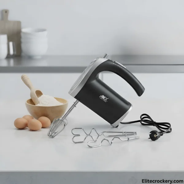 Anex hand mixer with flour and eggs