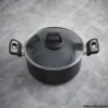 Non Stick Casserole Cooking Pot with Glass Lid