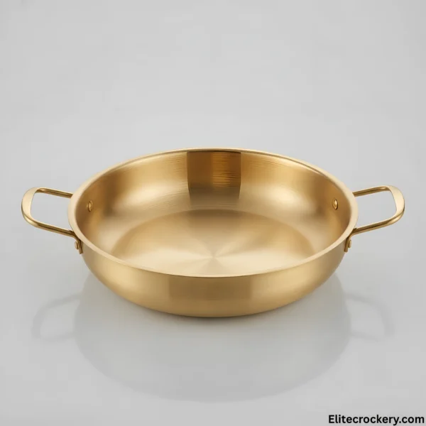 Interior view of gold pot