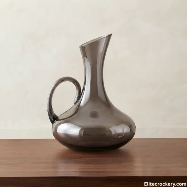 Decanter Pitcher Jug from Smoky Glass Water Set