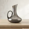 Front Profile of Pitcher from Smoky Glass Water Set
