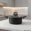 Xelent Crystal Non Stick Casserole Pot with Glass Lid