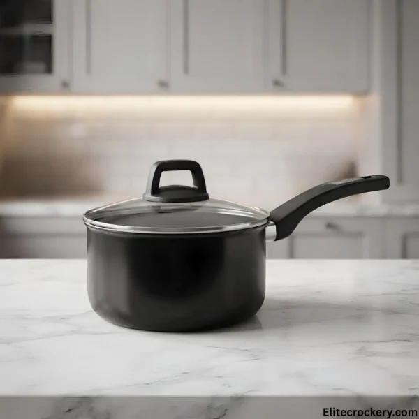 Xelent Crystal Non Stick Saucepan with Glass Lid