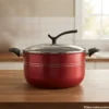 Chef Stylish Casserole Pot Chef Stylish Non Stick Casserole Cooking Pot Metallic Red