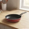 Chef Stylish Frying Pan Chef Stylish Non Stick Frying Pan with Long Handle Metallic Red