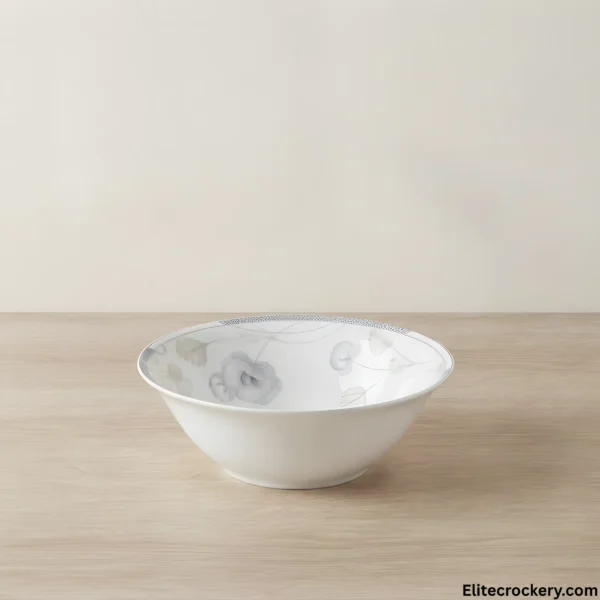 Elegant Bone China Serving Bowl Deep porcelain serving bowl from Elegant bone dinner 61 piece set