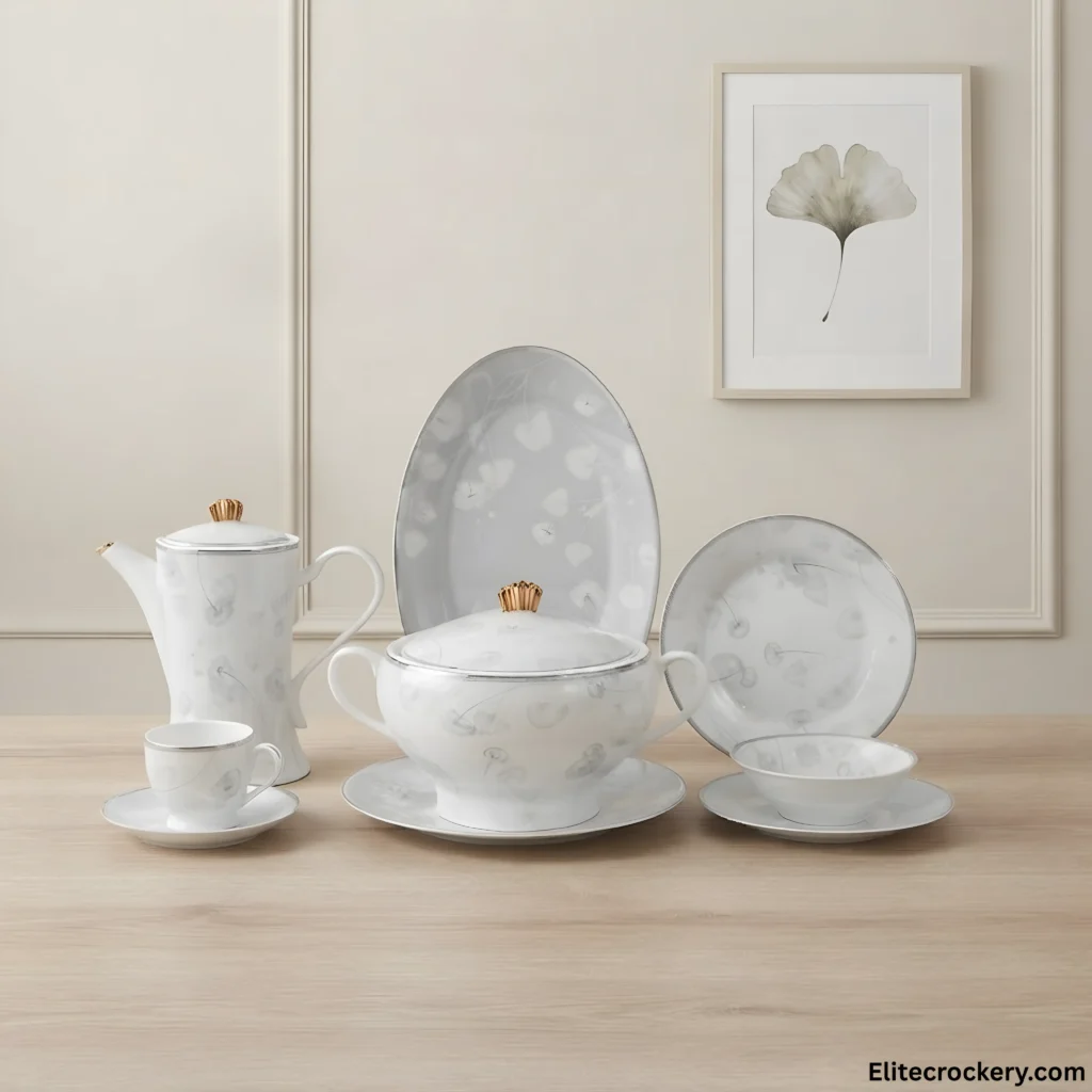 Elegant Bone Dinner 61 Piece Set Price in Pakistan | Elite Crockery