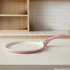 Flat non stick pink crepe and roti tawa pan