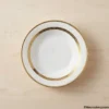 Parsachi Porcelain Plate Top View Parsachi Dinner Set Flat Plate Top Down View