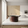 Mango Decor 18 Piece Cookware Set Textured Brown Cooking Pot