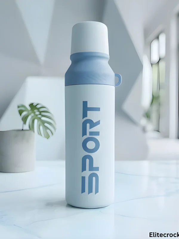 1000ml Sport Water Bottle Light blue and white 1000ml sport water bottle with modern look.