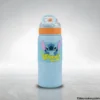 Blue character sipper bottle with Stitch graphic