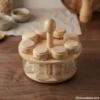Wooden Spice Jar Set Wooden Spice Jar Set