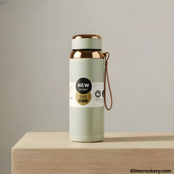 Sage green 750ml stainless steel water bottle