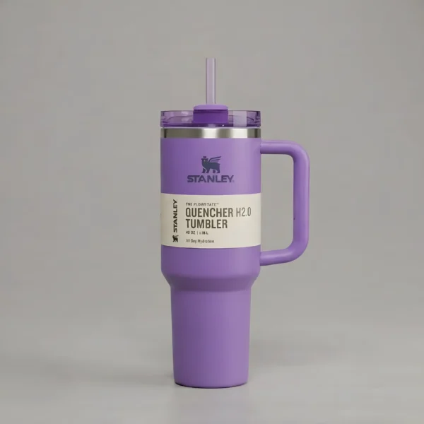 Purple Stanley Quencher H2.0 tumbler