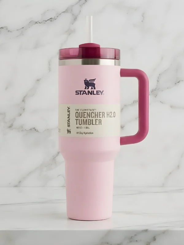 Pink Stanley Quencher H2.0 tumbler
