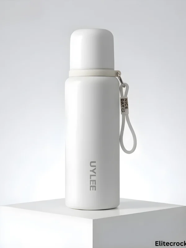 Uylee 800ml White Bottle Crisp white 800ml Uylee water bottle