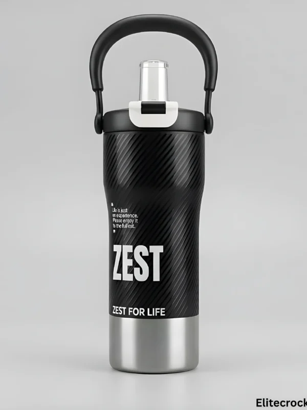 Zest black insulated tumbler front view