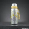 800ml floral water bottle yellow