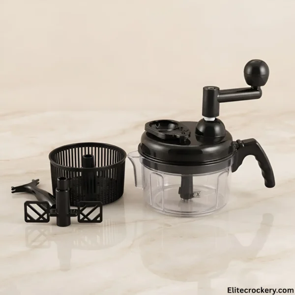 Manual Hand Chopper Parts Manual Hand Chopper with detachable basket and blades layout