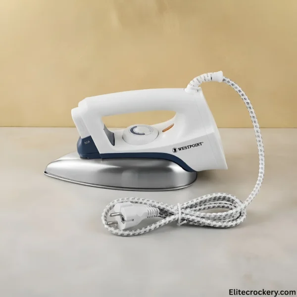 Westpoint Dry Iron featuring braided power cord and plug