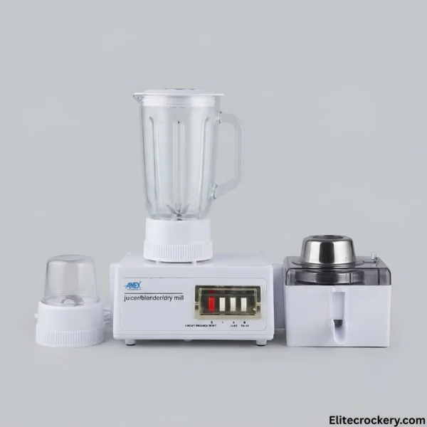 Anex Juicer Blender Full Set Complete Anex juicer blender dry mill set with all attachments