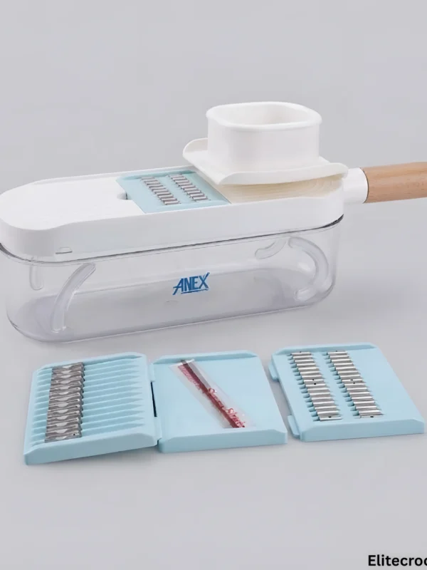 Anex Vegetable Slicer Blades Set Anex Vegetable Slicer with interchangeable stainless steel blade attachments