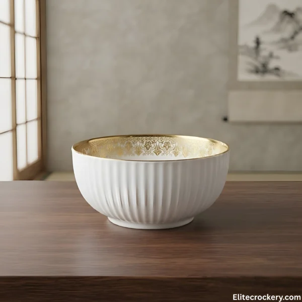 Breakfast Set Golden White Bowl Breakfast Set Golden White 32 China Made Bowl View