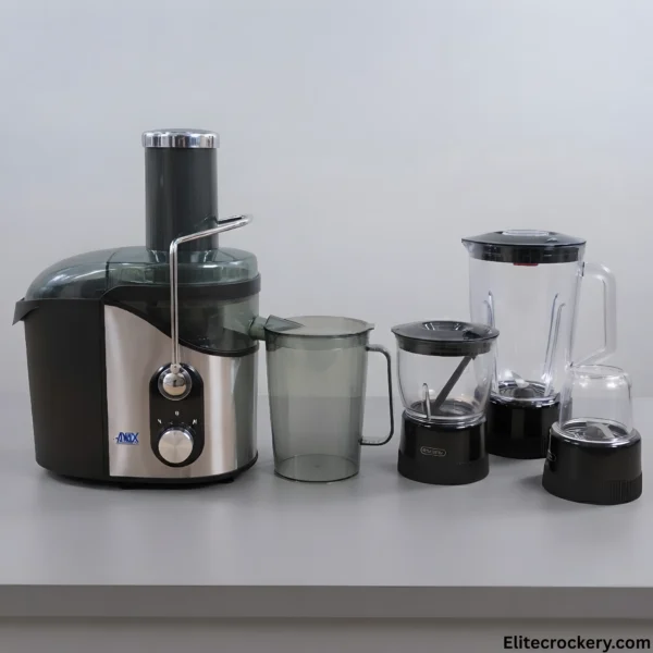 Deluxe Juicer Blender Grinder Set complete 4-in-1 kitchen appliance kit