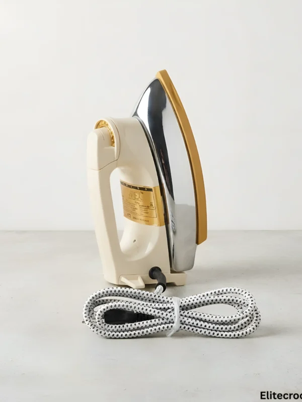 National Iron Side View National Electric Iron upright side profile