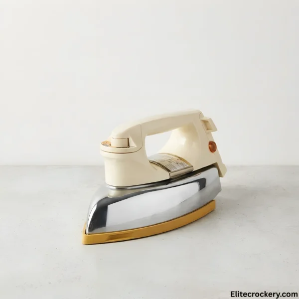 National Dry Iron National Electric Iron angled presentation