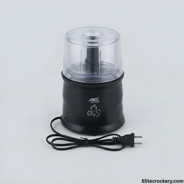Compact black Anex chopper machine for kitchen use