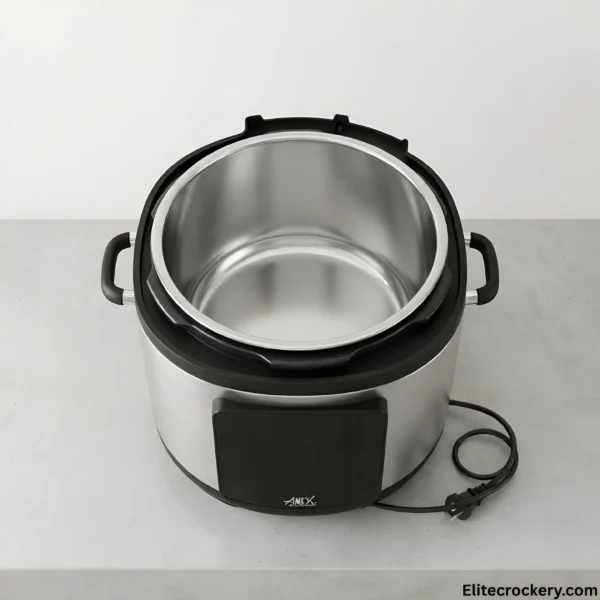 Anex Cooker Inner Pot Anex Digital Pressure Cooker open view showing inner pot