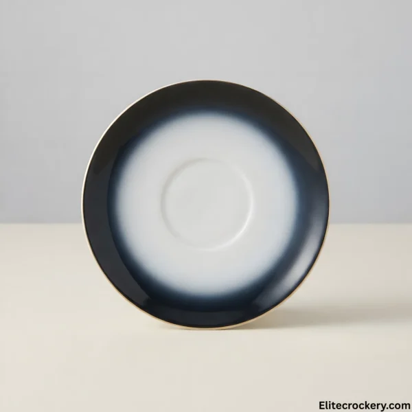 Ceramic Tea Saucer Matching blue gradient ceramic saucer plate
