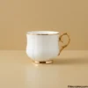 White Ceramic Tea Cup White ceramic tea cup with gold handle