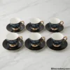 Professional studio layout of modern tea cup set